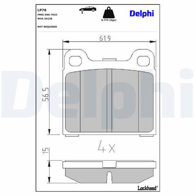 DELPHI LP76 EAN: 5012759300435.