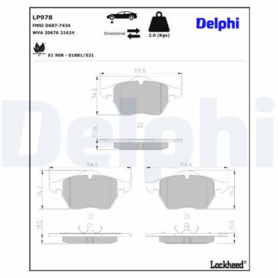 DELPHI LP978 EAN: 5012759925461.