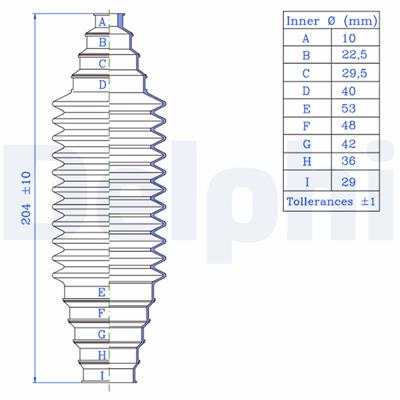 DELPHI TBR1000 EAN: 5012759855270.
