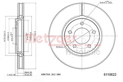 METZGER 6110622 EAN: 4250032644208.