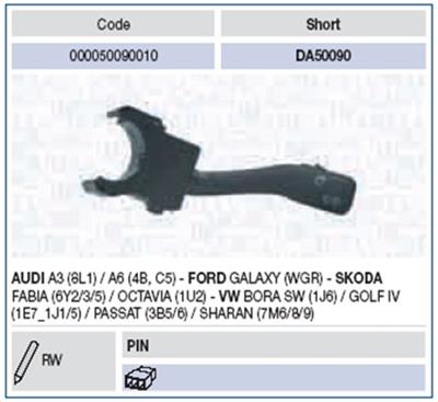 MAGNETI MARELLI 000050090010 Číslo výrobce: DA50090. EAN: 8001063391052.