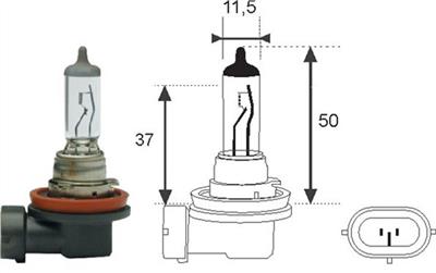 MAGNETI MARELLI 002547100000 Číslo výrobce: H8 12V. EAN: 8001063306278.