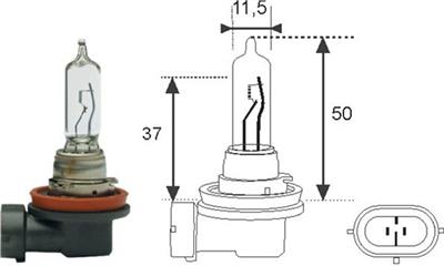 MAGNETI MARELLI 002548100000 Číslo výrobce: H9 12V. EAN: 8001063306285.
