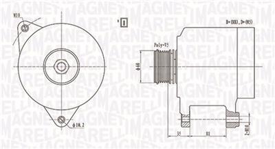 MAGNETI MARELLI 063731139010 Číslo výrobce: MQA1139. EAN: 8001063983158.