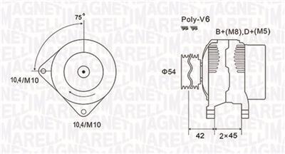 MAGNETI MARELLI 063731564010 Číslo výrobce: MQA1564. EAN: 8001063854946.