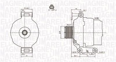MAGNETI MARELLI 063731639010 Číslo výrobce: MQA1639. EAN: 8001063945507.