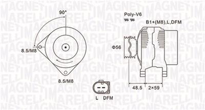 MAGNETI MARELLI 063731644010 Číslo výrobce: MQA1644. EAN: 8001063875385.