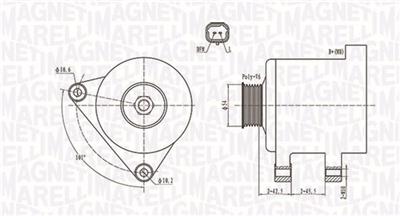 MAGNETI MARELLI 063731674010 Číslo výrobce: MQA1674. EAN: 8001063677521.