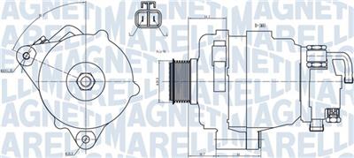 MAGNETI MARELLI 063731708010 Číslo výrobce: MQA1708.