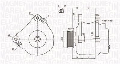 MAGNETI MARELLI 063731729010 Číslo výrobce: MQA1729. EAN: 8001063948737.