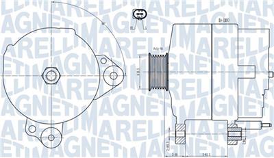MAGNETI MARELLI 063731817010 Číslo výrobce: MQA1817. EAN: 8050947027600.