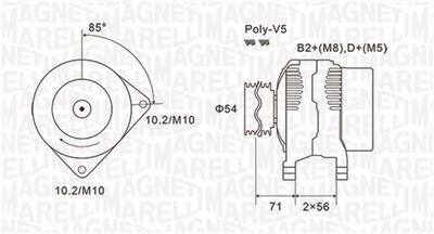 MAGNETI MARELLI 063731833010 Číslo výrobce: MQA1833. EAN: 8001063905648.