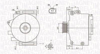 MAGNETI MARELLI 063731859010 Číslo výrobce: MQA1859. EAN: 8001063872636.