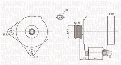MAGNETI MARELLI 063731860010 Číslo výrobce: MQA1860. EAN: 8001063883953.