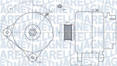 MAGNETI MARELLI 063731887010 Číslo výrobce: MQA1887. EAN: 8050947055207.