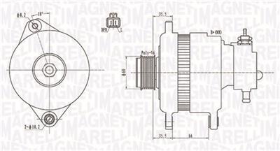 MAGNETI MARELLI 063731899010 Číslo výrobce: MQA1899. EAN: 8001063688329.