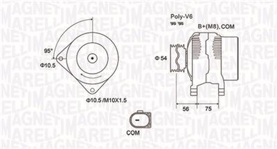 MAGNETI MARELLI 063731904010 Číslo výrobce: MQA1904. EAN: 8001063734248.