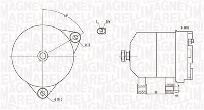 MAGNETI MARELLI 063731913010 Číslo výrobce: MQA1913. EAN: 8001063765518.