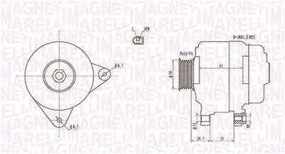 MAGNETI MARELLI 063731921010 Číslo výrobce: MQA1921. EAN: 8001063658223.