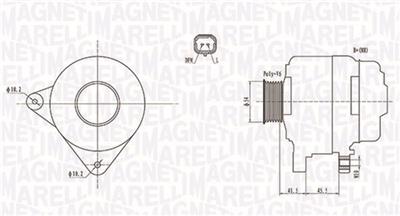 MAGNETI MARELLI 063732008010 Číslo výrobce: MQA2008. EAN: 8001063910437.