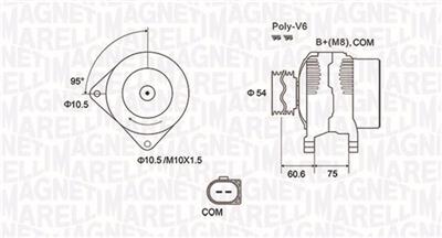 MAGNETI MARELLI 063732051010 Číslo výrobce: MQA2051. EAN: 8001063678962.