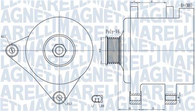 MAGNETI MARELLI 063732056010 Číslo výrobce: MQA2056. EAN: 8050947003345.