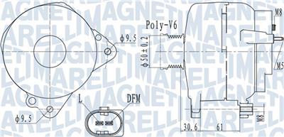 MAGNETI MARELLI 063732118010 Číslo výrobce: MQA2118. EAN: 8050947028638.