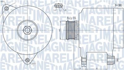 MAGNETI MARELLI 063732133010 Číslo výrobce: MQA2133. EAN: 8050947003352.