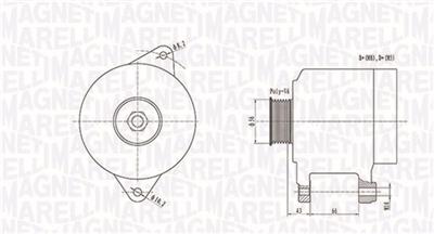MAGNETI MARELLI 063738250010 Číslo výrobce: MQA825. EAN: 8001063768823.