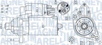 MAGNETI MARELLI 063721397010 Číslo výrobce: MQS1397. EAN: 8050947084504.