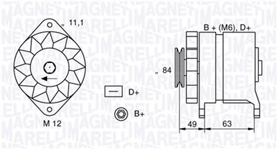 MAGNETI MARELLI 063321044010 Číslo výrobce: MAN286. EAN: 8001063127897.