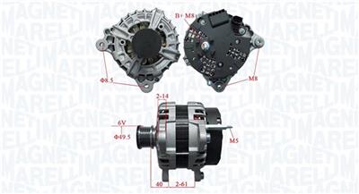 MAGNETI MARELLI 063736195010 Číslo výrobce: MQA6195. EAN: 8050947062342.