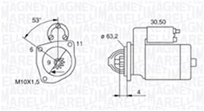 MAGNETI MARELLI 063721057010 Číslo výrobce: MQS1057. EAN: 8001063960609.