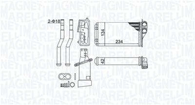 MAGNETI MARELLI 350218466000 Číslo výrobce: BR466. EAN: 8050947023992.