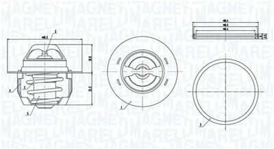 MAGNETI MARELLI 352317005140 Číslo výrobce: TE0514. EAN: 8050947067705.