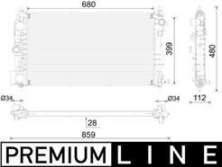 MAHLE ORIGINAL CR 2594 000P