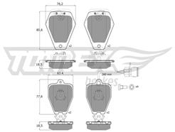 TOMEX Brakes TX 12-26