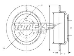 TOMEX Brakes TX 73-70