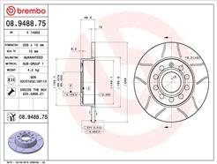 BREMBO 08.9488.75