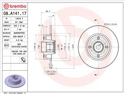 BREMBO 08.A141.17