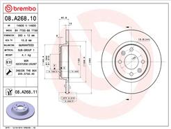 BREMBO 08.A268.11