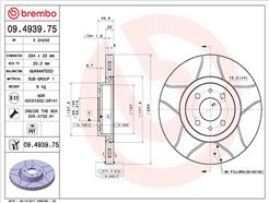 BREMBO 09.4939.75