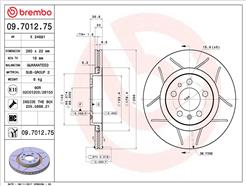 BREMBO 09.7012.75