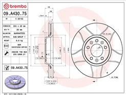 BREMBO 09.A430.75