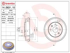 BREMBO 14.D631.10