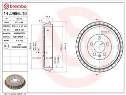 BREMBO 14.D996.10
