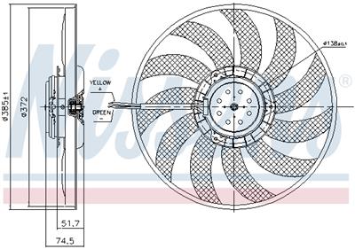 NISSENS 85743 Číslo výrobce: 351038361. EAN: 5707286386464.