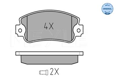 MEYLE 025 209 5018/W Číslo výrobce: MBP0054. EAN: 4040074104200.