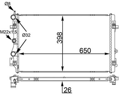 MAHLE ORIGINAL CR 1559 000S Číslo výrobce: 376775594. EAN: 4057635097949.