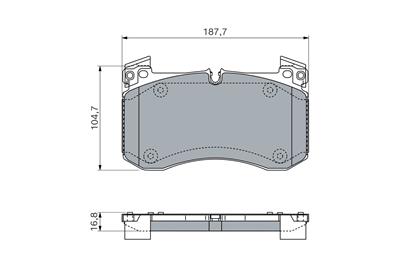 BOSCH 0 986 460 037 Číslo výrobce: BP2750. EAN: 4047026586510.